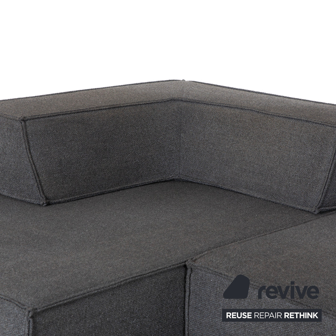 COR Trio Stoff Ecksofa Grau Sofa Couch