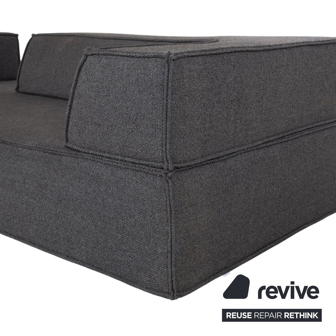 COR Trio Stoff Ecksofa Grau Sofa Couch