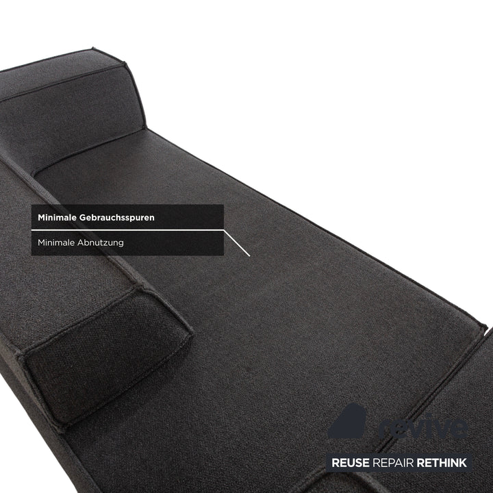 COR Trio Stoff Ecksofa Grau Sofa Couch