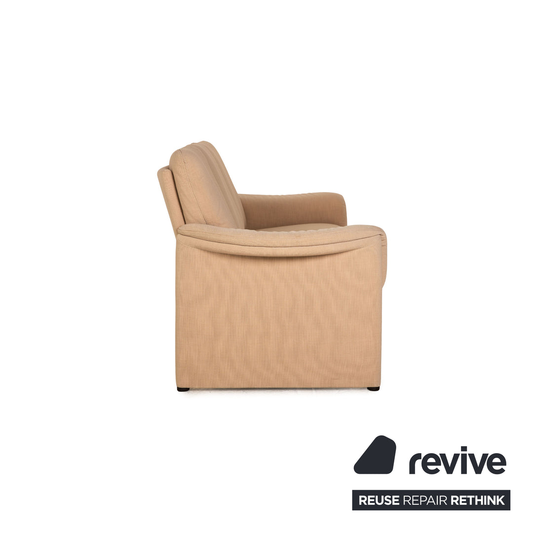 Cor Zento Stoff Dreisitzer Beige Sofa Couch