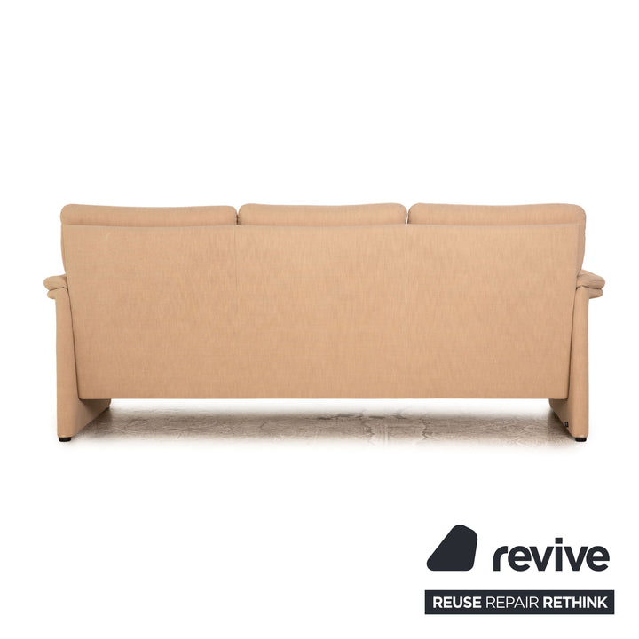 Cor Zento Stoff Dreisitzer Beige Sofa Couch