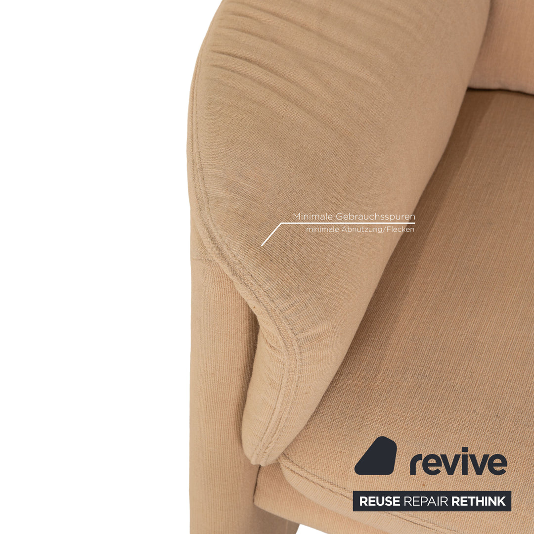 Cor Zento Stoff Dreisitzer Beige Sofa Couch