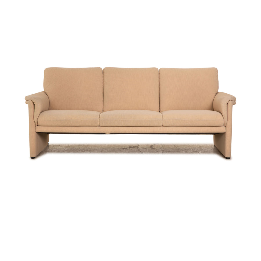 Cor Zento Stoff Dreisitzer Beige Sofa Couch