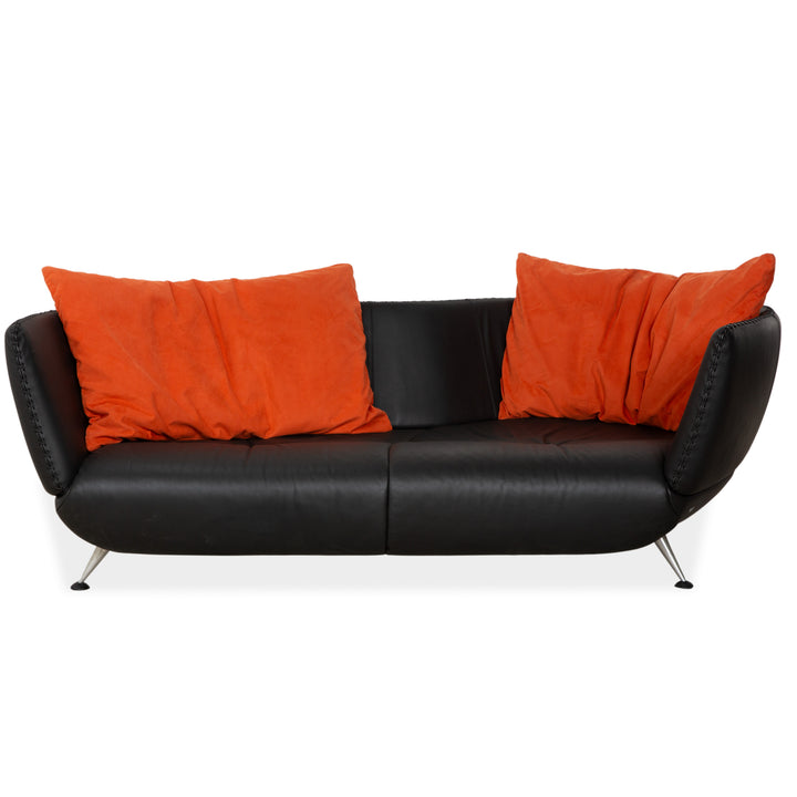 de Sede DS-102 Leder Dreisitzer Schwarz Sofa Couch