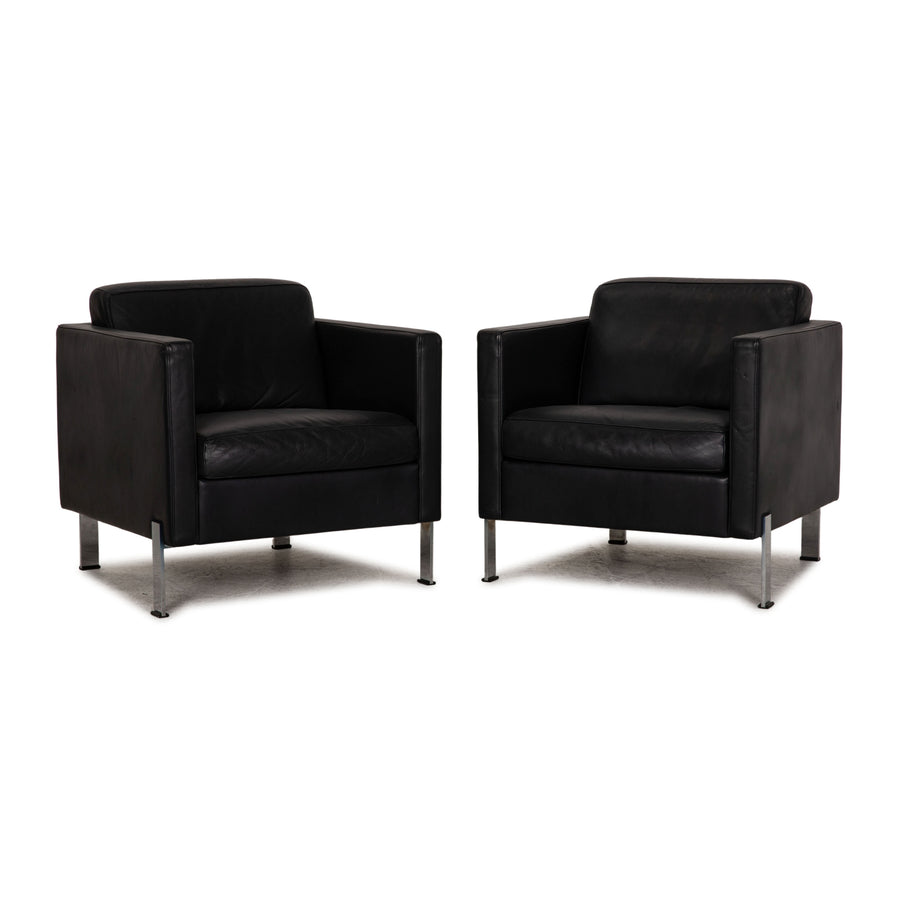 de sede ds 118 Leder Sessel Garnitur Schwarz