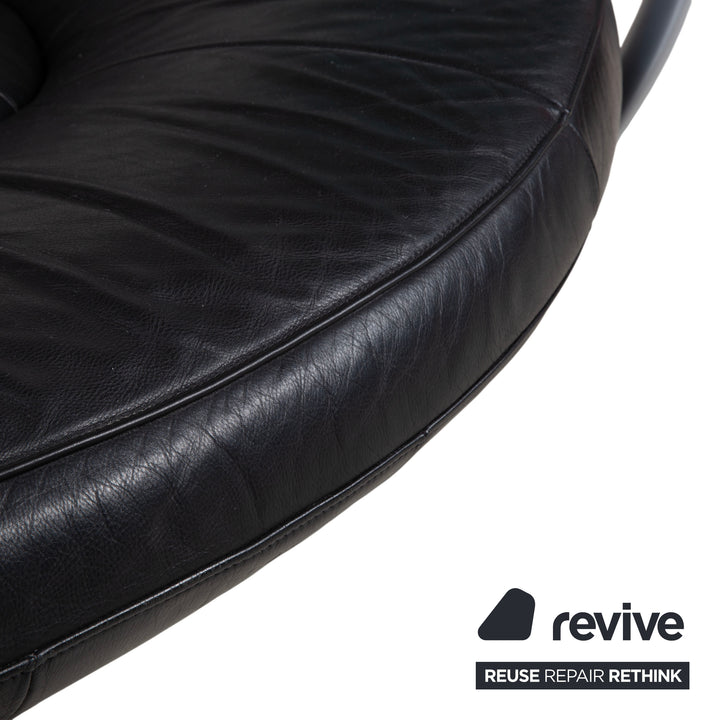 De Sede DS-152 Leder Zweisitzer Schwarz Sofa Couch