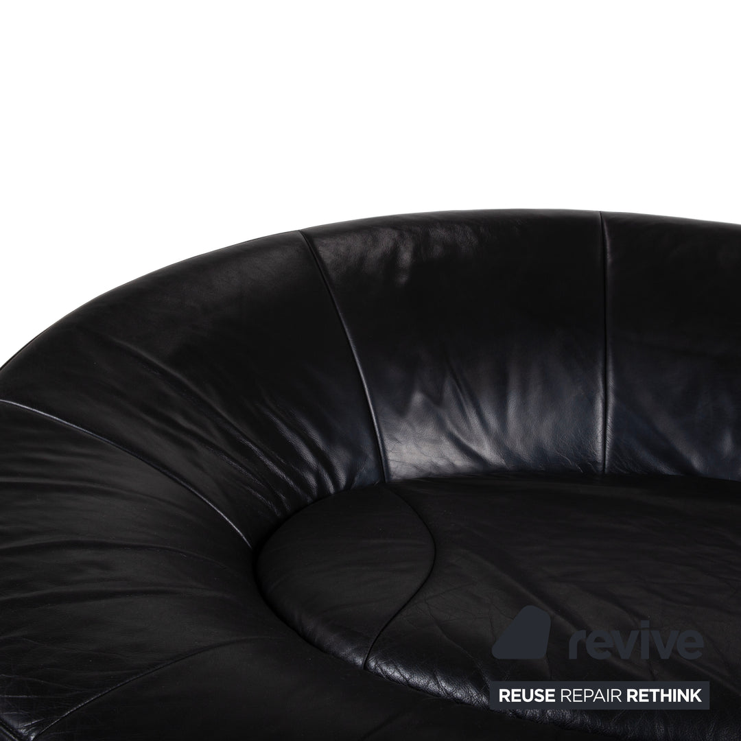 De Sede DS-152 Leder Zweisitzer Schwarz Sofa Couch