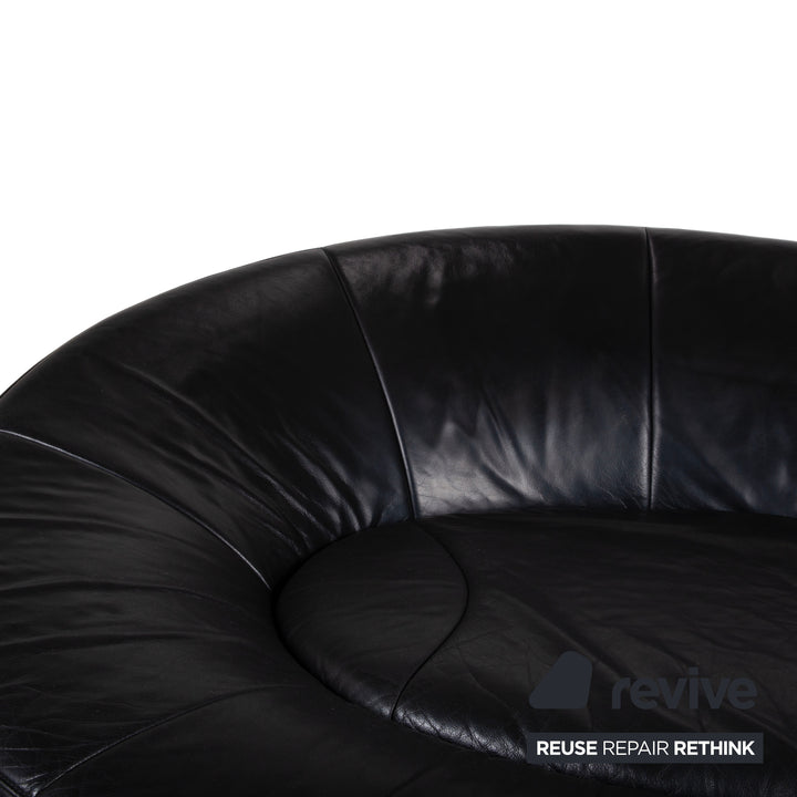 De Sede DS-152 Leder Zweisitzer Schwarz Sofa Couch