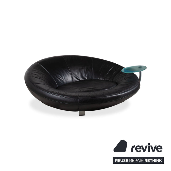 De Sede DS-152 Leder Zweisitzer Schwarz Sofa Couch