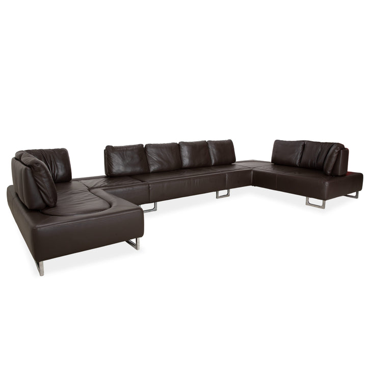de Sede DS-165 Motion Ecksofa Braun	Sofa Couch Design Hugo de Ruiter manuelle Funktion