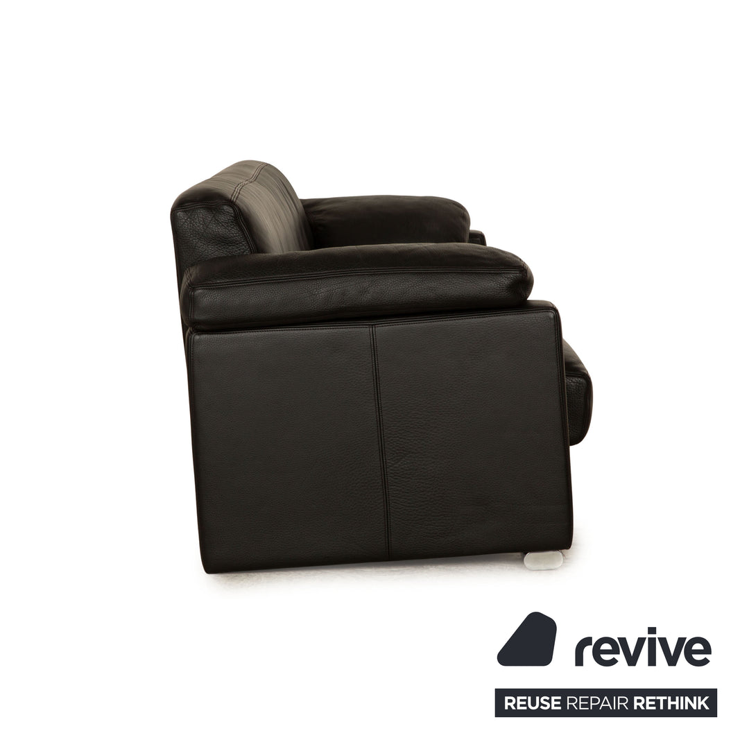 de Sede DS 116 Leder Dreisitzer Schwarz Sofa Couch