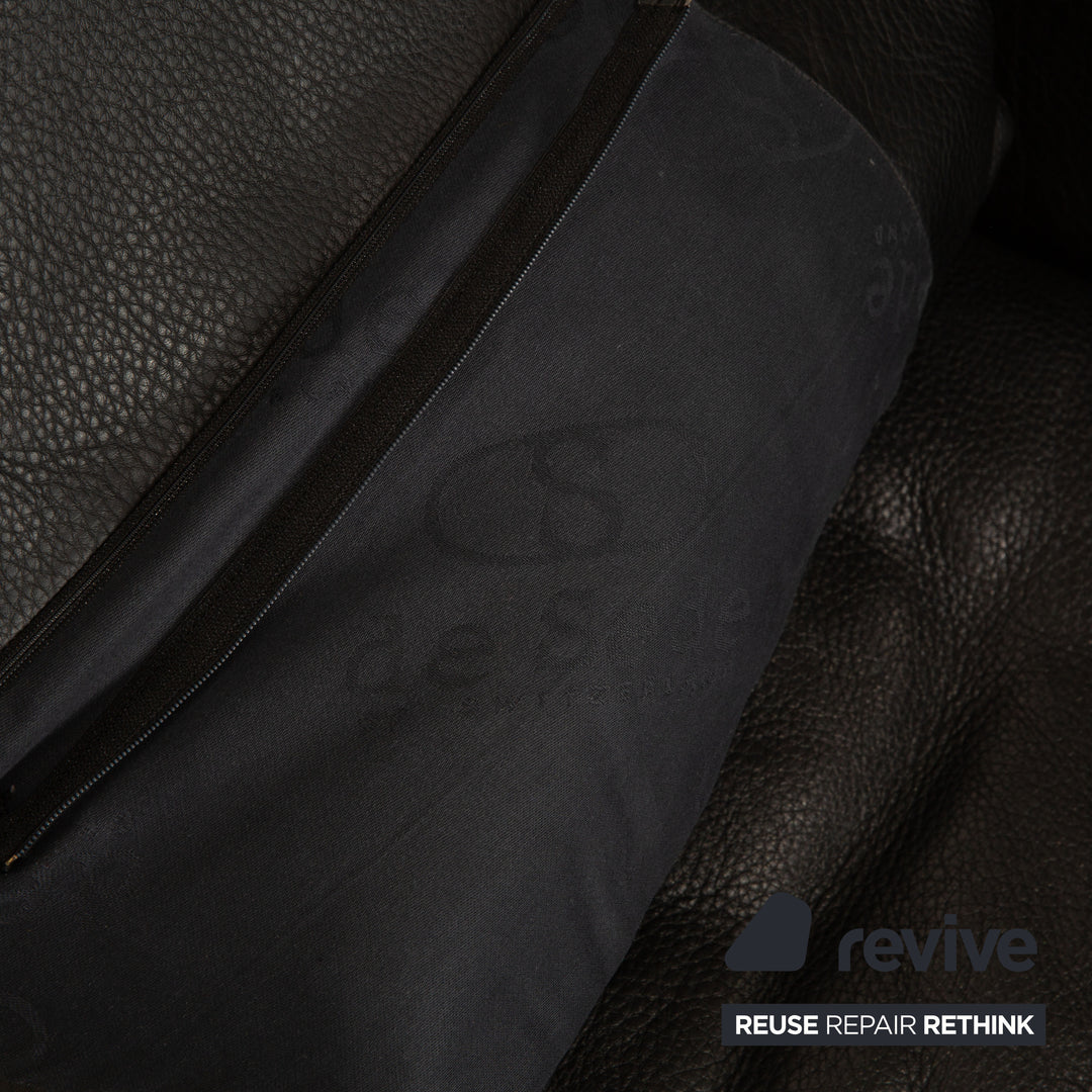 de Sede DS 116 Leder Dreisitzer Schwarz Sofa Couch