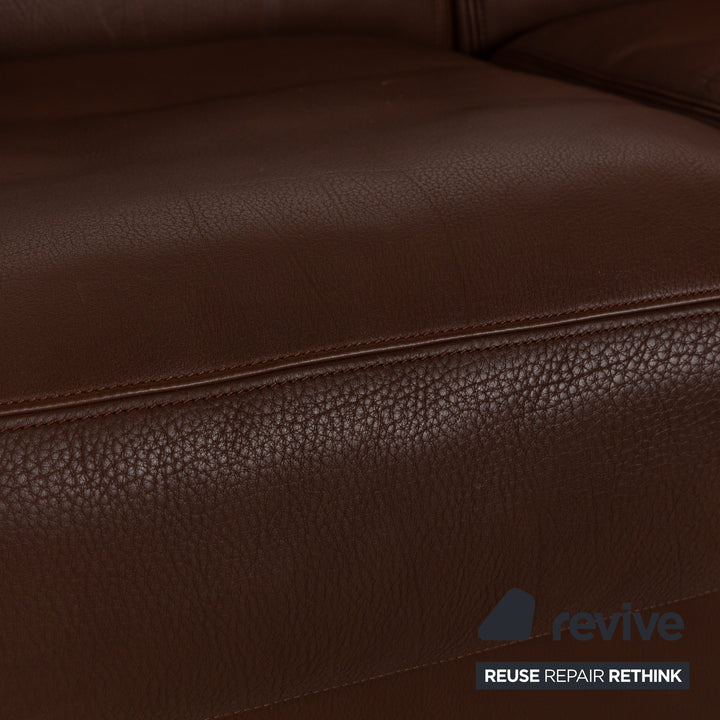De Sede DS 17 Leder Zweisitzer Braun Sofa Couch