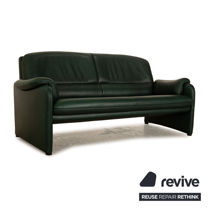 de Sede DS 320 Leder Dreisitzer Grün Sofa Couch