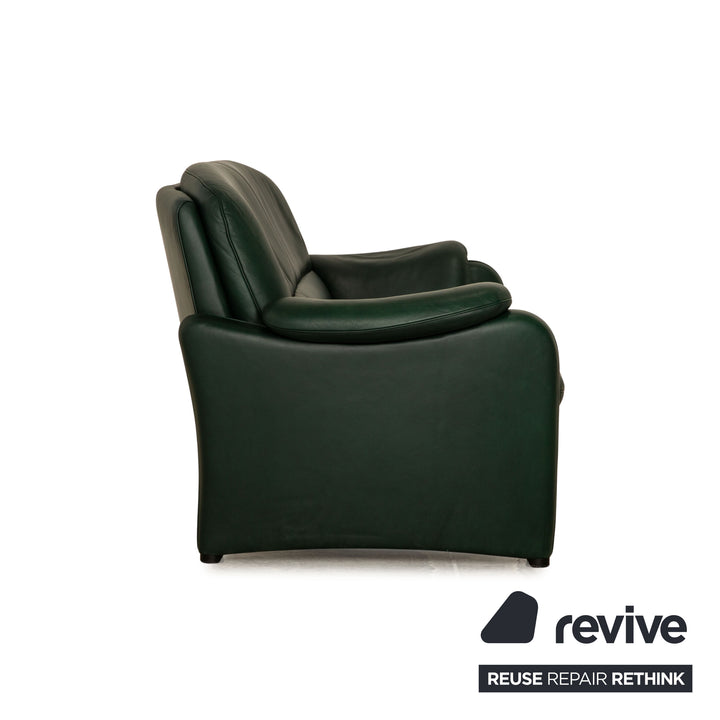 de Sede DS 320 Leder Dreisitzer Grün Sofa Couch