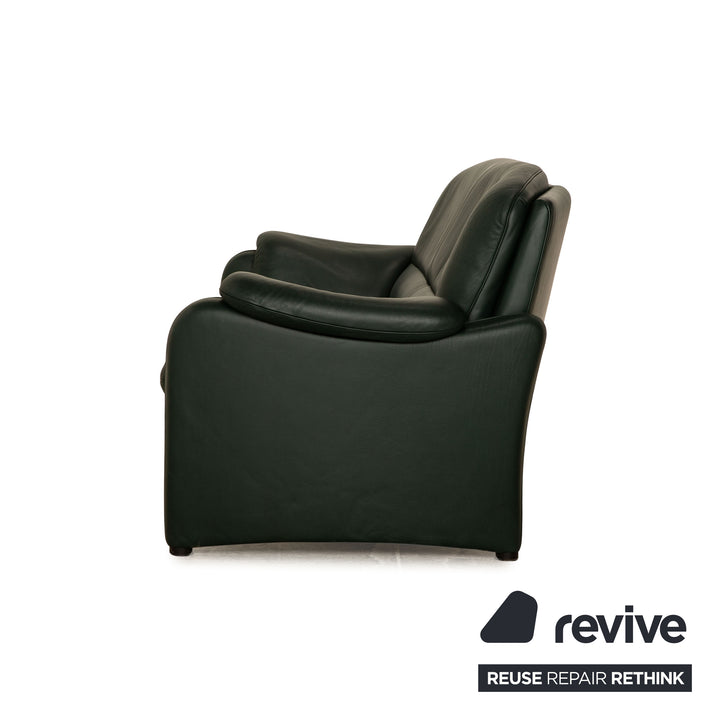 de Sede DS 320 Leder Dreisitzer Grün Sofa Couch