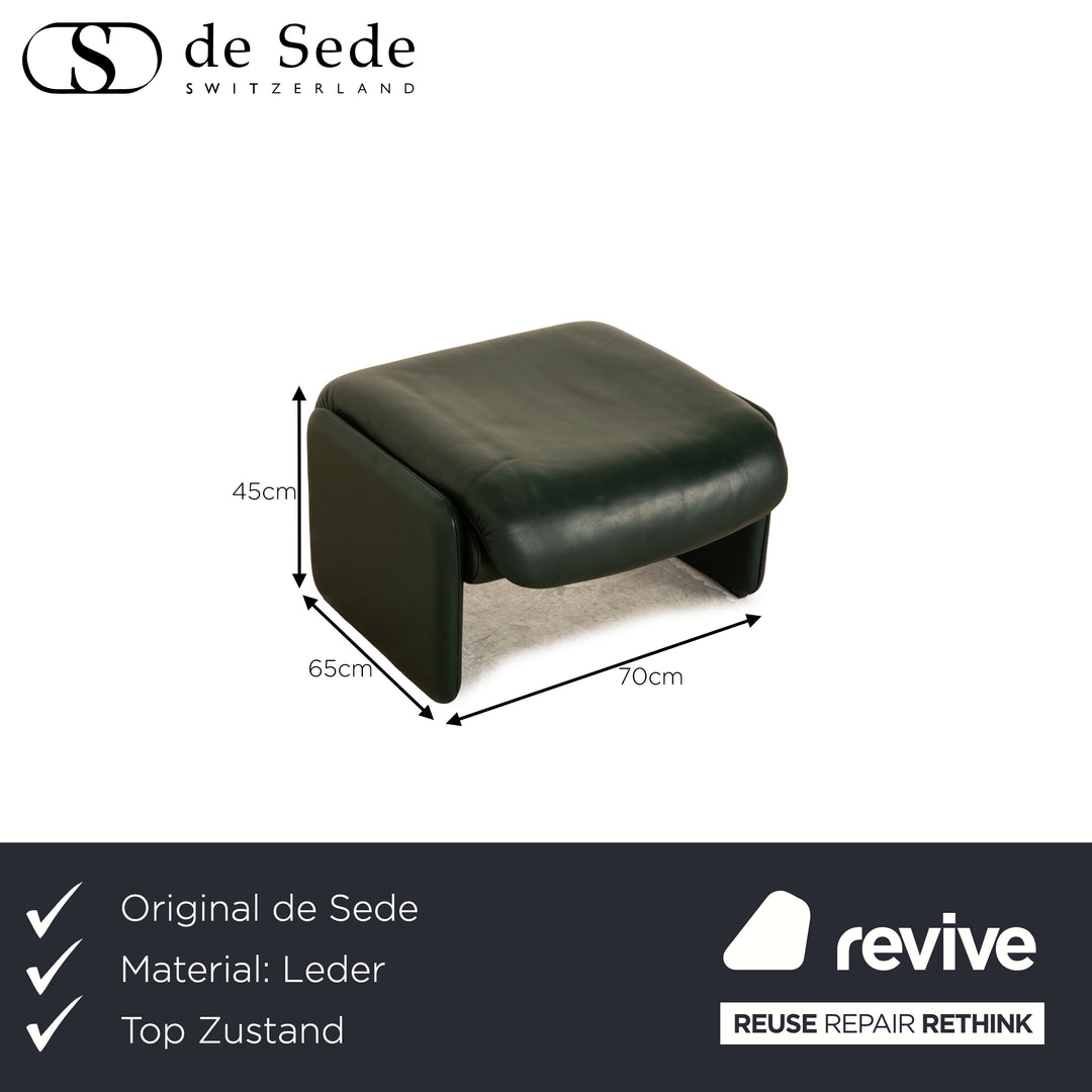 de Sede DS 320 Leder Hocker Grün