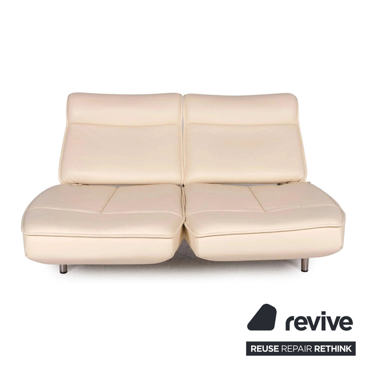 de Sede DS-450 Leder Sofa Beige Zweisitzer Couch Creme manuelle Relaxfunktion by Thomas Althaus