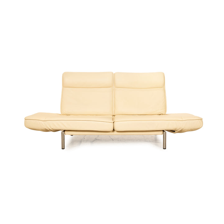 de Sede DS 450 leather two seater cream manual function sofa couch
