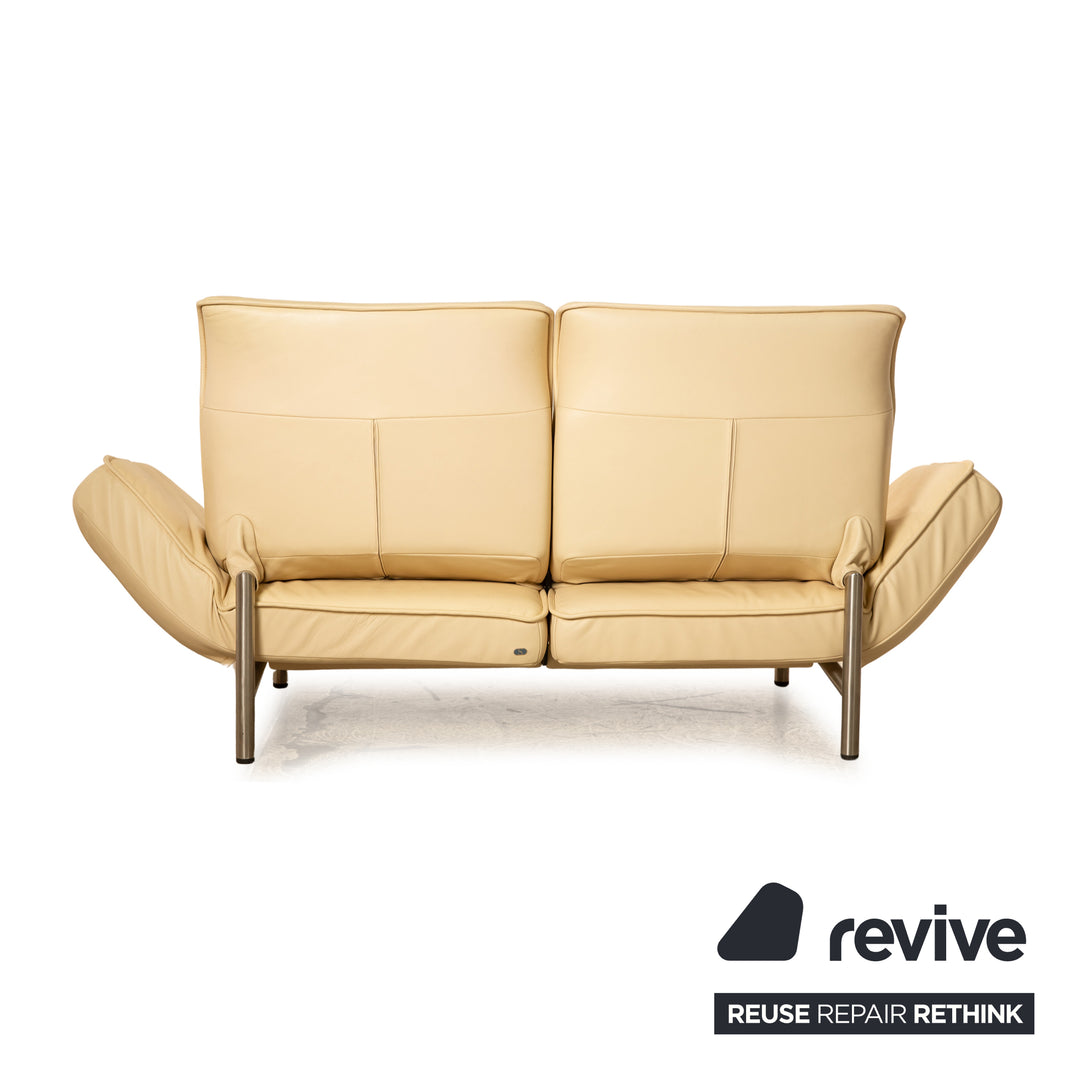 de Sede DS 450 leather two seater cream manual function sofa couch