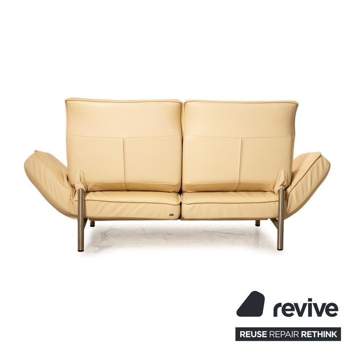 de Sede DS 450 leather two seater cream manual function sofa couch