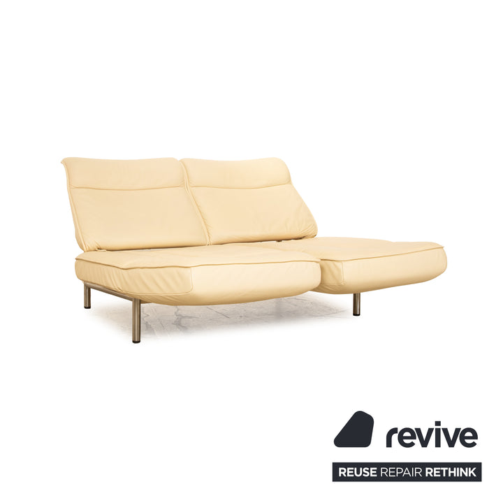 de Sede DS 450 leather two seater cream manual function sofa couch