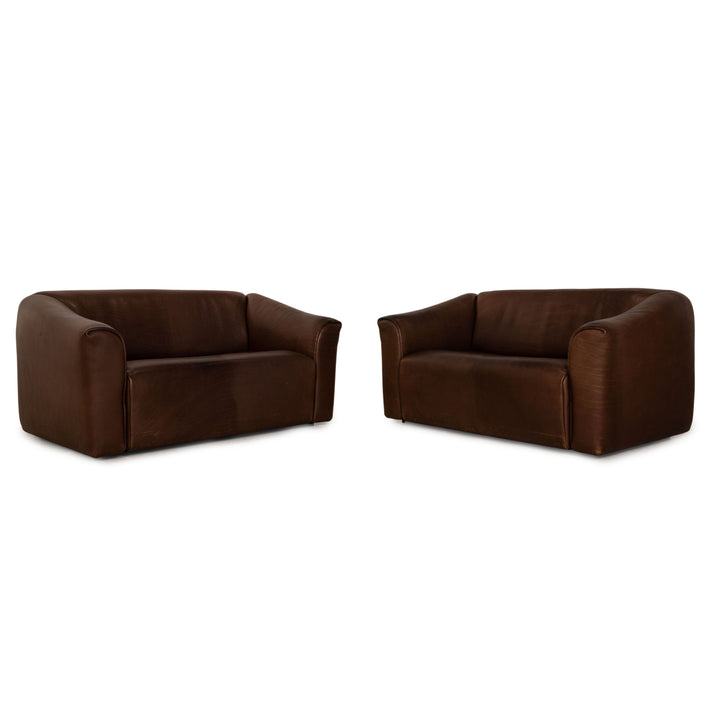 de Sede ds 47 Leder Sofa Garnitur Braun Zweisitzer Couch