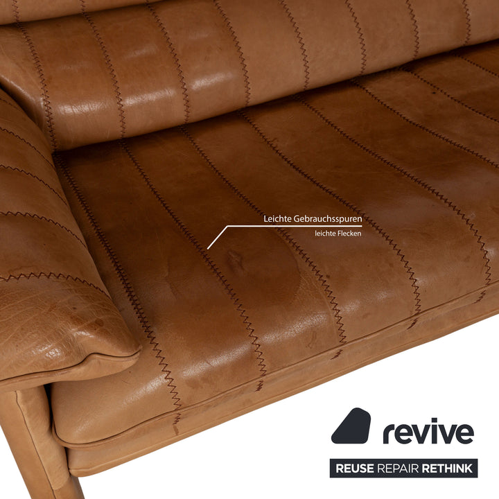 De Sede DS-86 Leder Zweisitzer Braun Sofa Couch