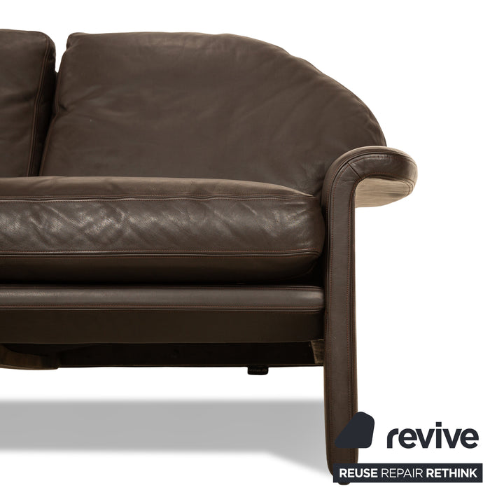 de Sede Leder Zweisitzer Braun Sofa Couch