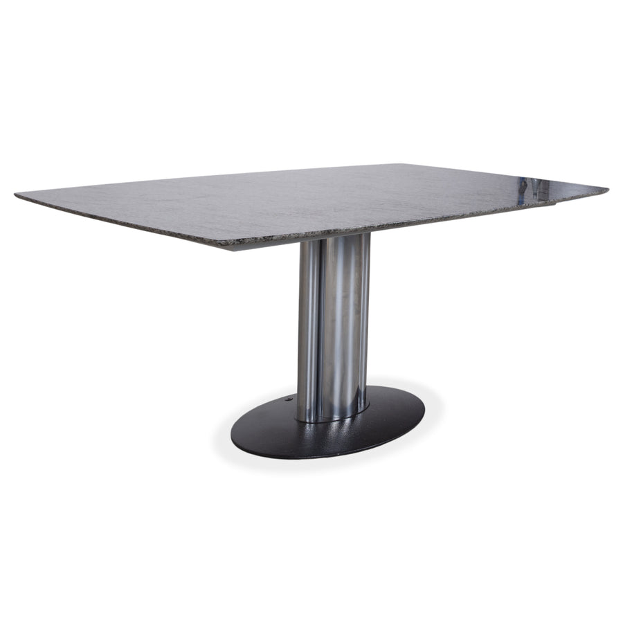 Draenert Adler 1224 Granit-Esstisch Grau Silber 170 x 105 cm