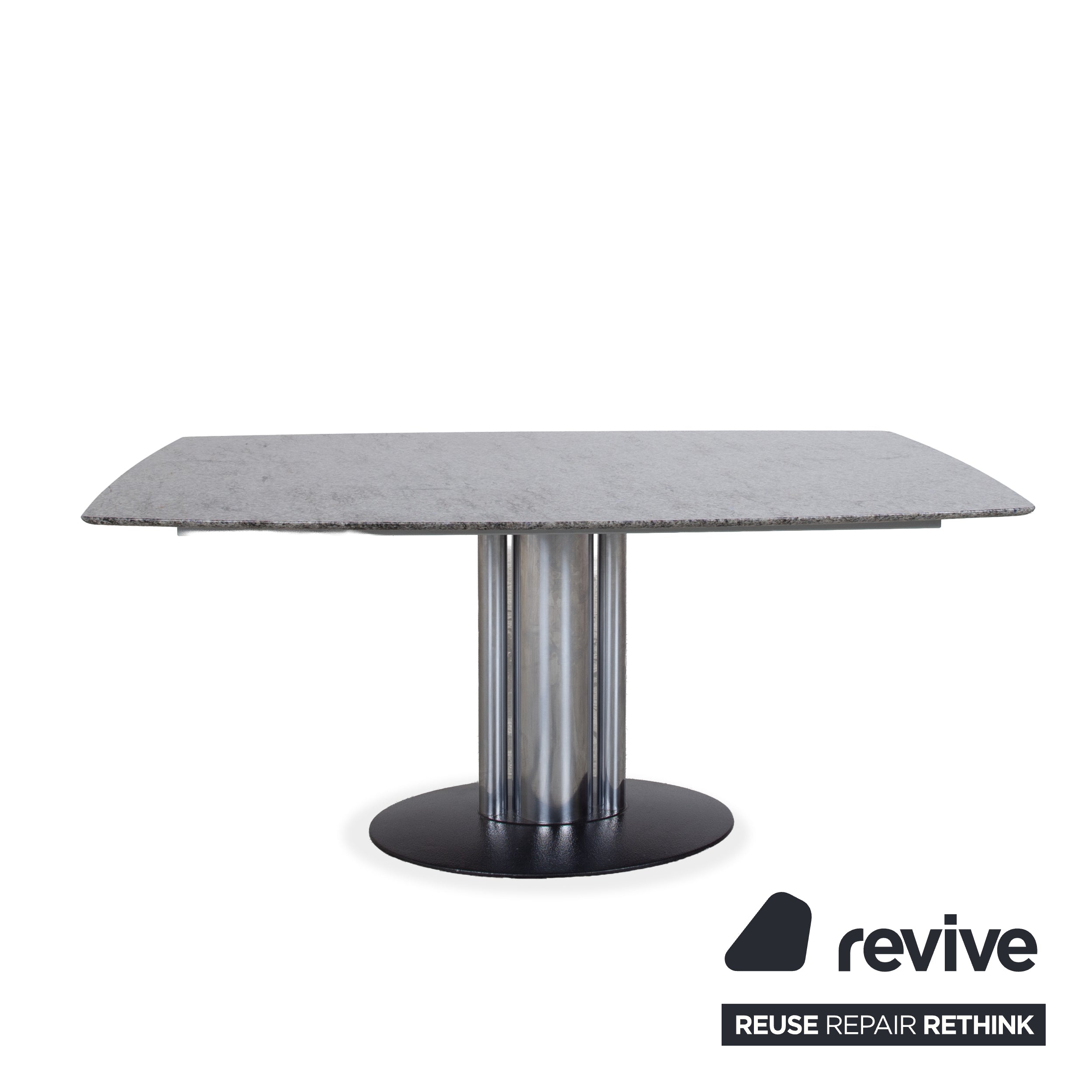Draenert Adler 1224 Granit-Esstisch Grau Silber 170 x 105 cm
