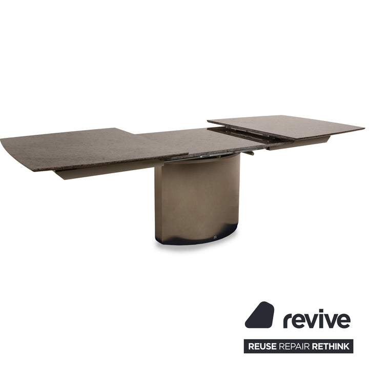 Draenert Adler 2 No. 1224 Stone Dining Table Brown Extendable 170-250 x 105 x 75 cm