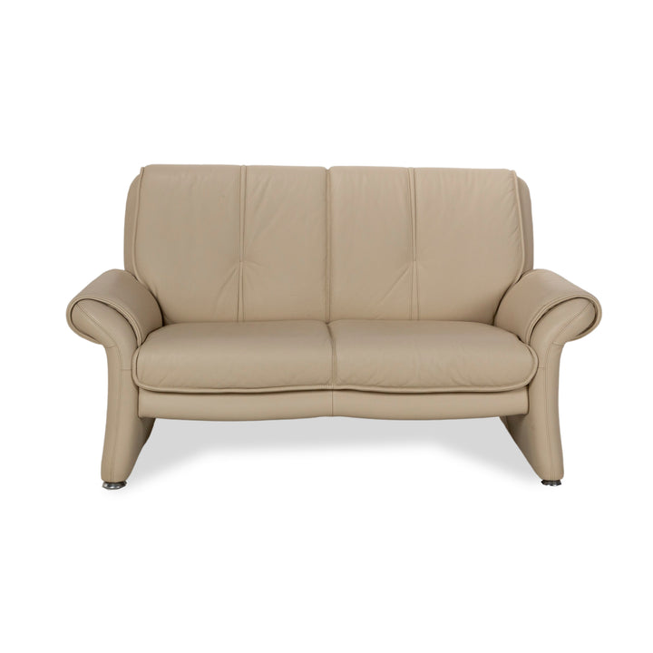 Elastoform Leather Two-Seater Cream