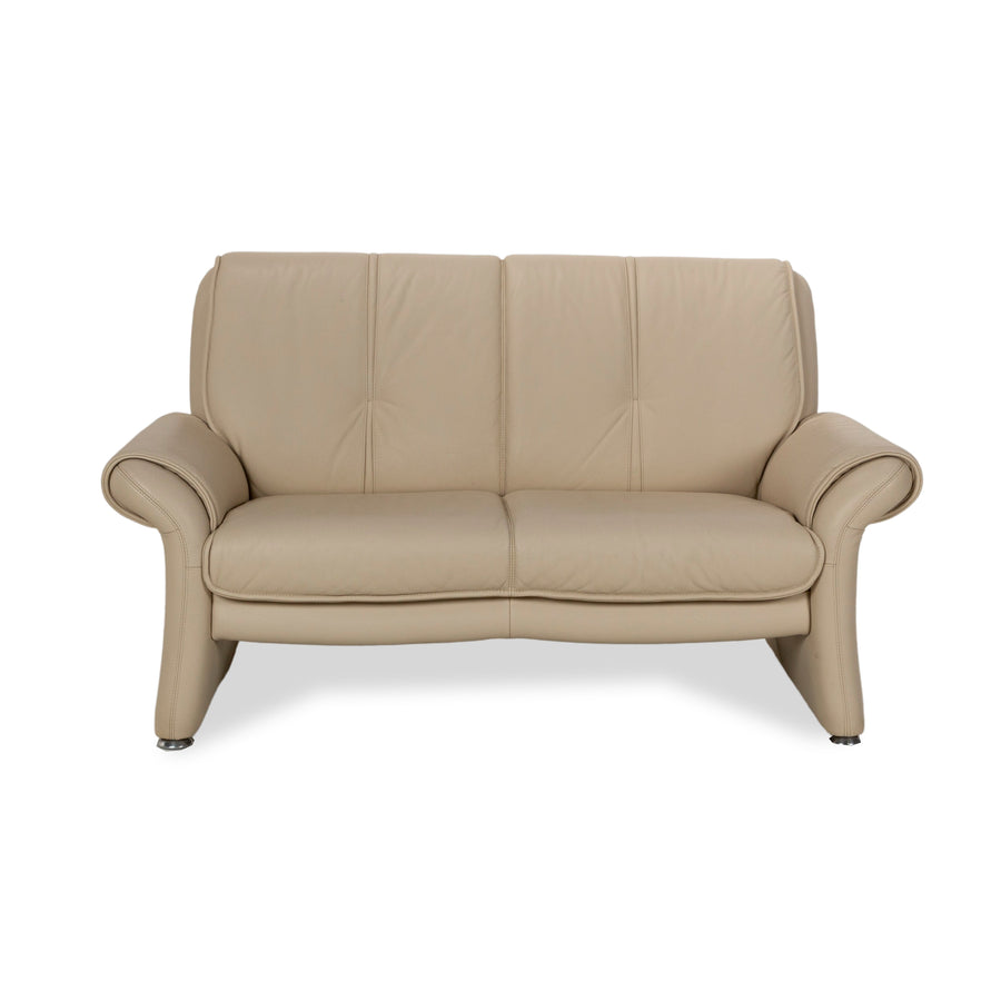 Elastoform Leather Two-Seater Cream