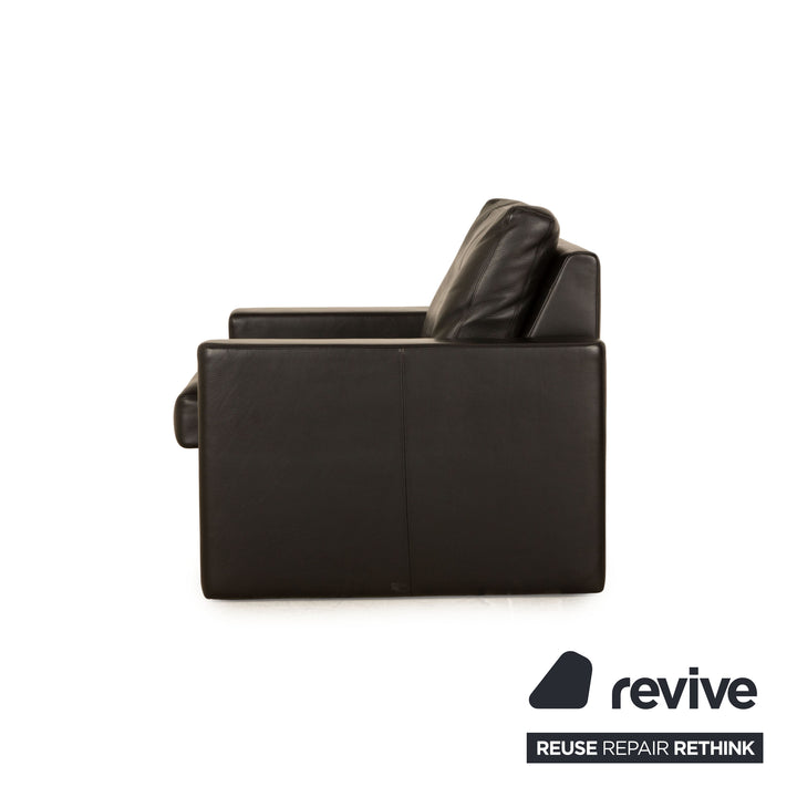 Fauteuil Erpo CL 100 en cuir noir
