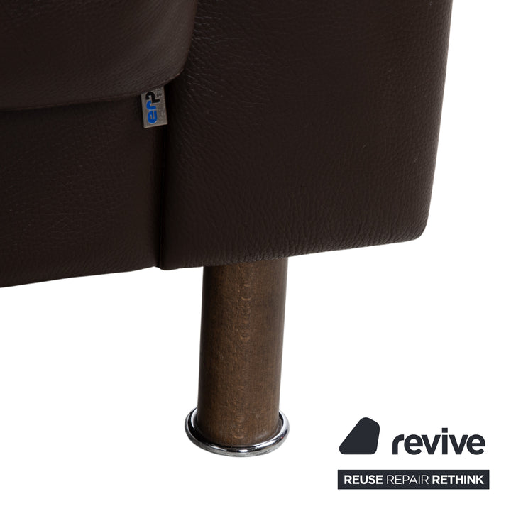 Erpo CL 500 Leder Ecksofa Braun Sofa Couch