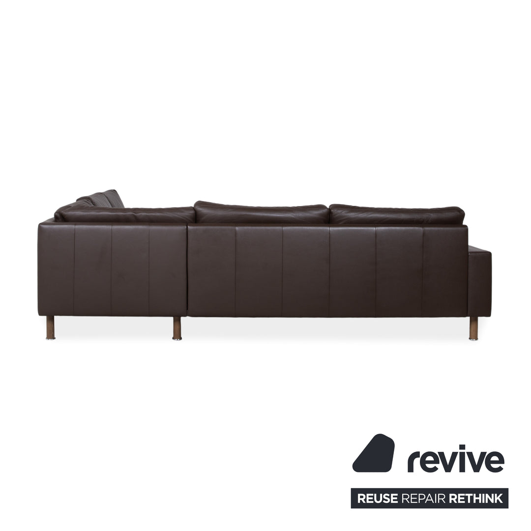 Erpo CL 500 Leder Ecksofa Braun Sofa Couch