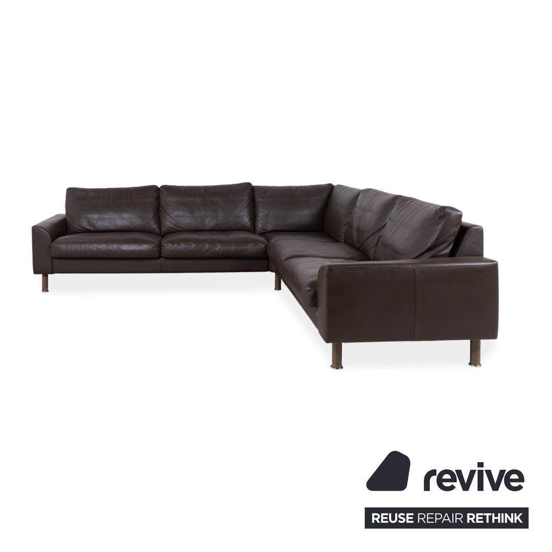 Erpo CL 500 Leder Ecksofa Braun Sofa Couch