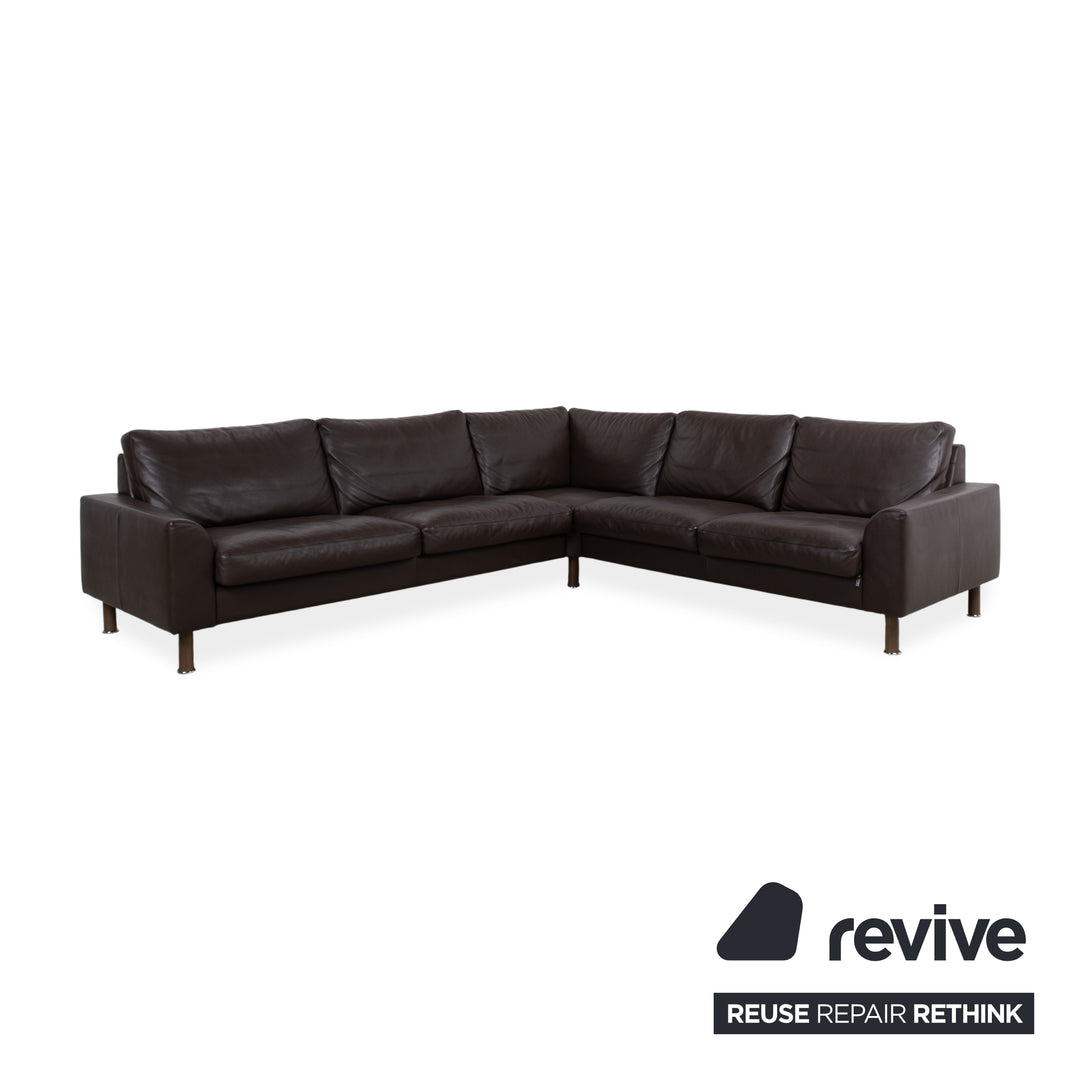 Erpo CL 500 Leder Ecksofa Braun Sofa Couch