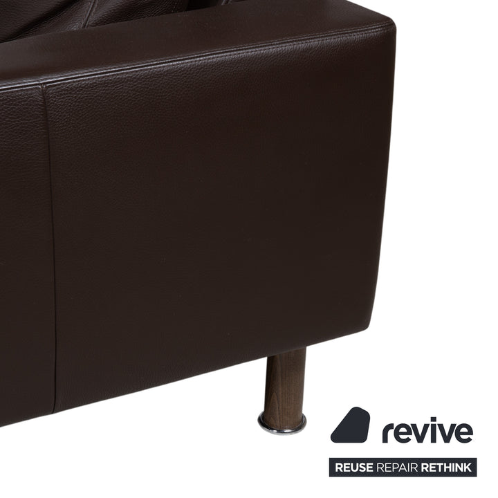 Erpo CL 500 Leder Ecksofa Braun Sofa Couch