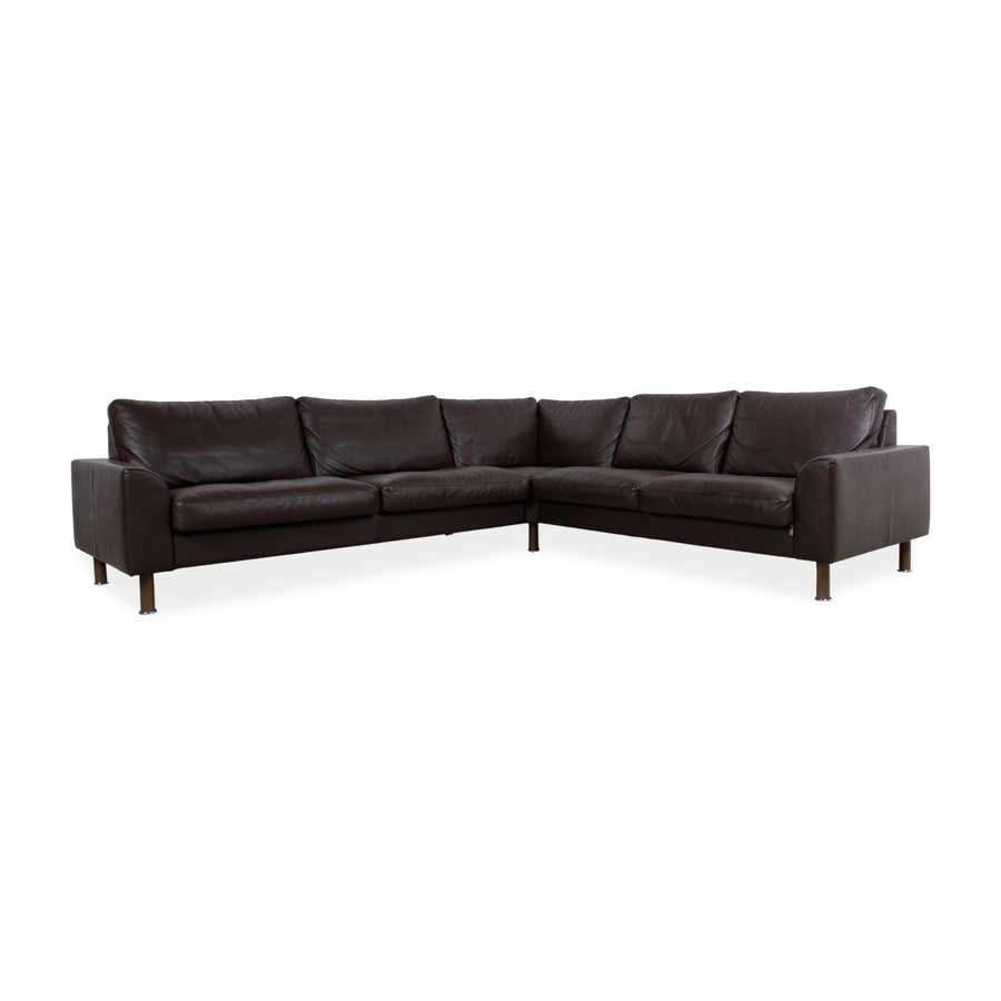 Erpo CL 500 Leder Ecksofa Braun Sofa Couch