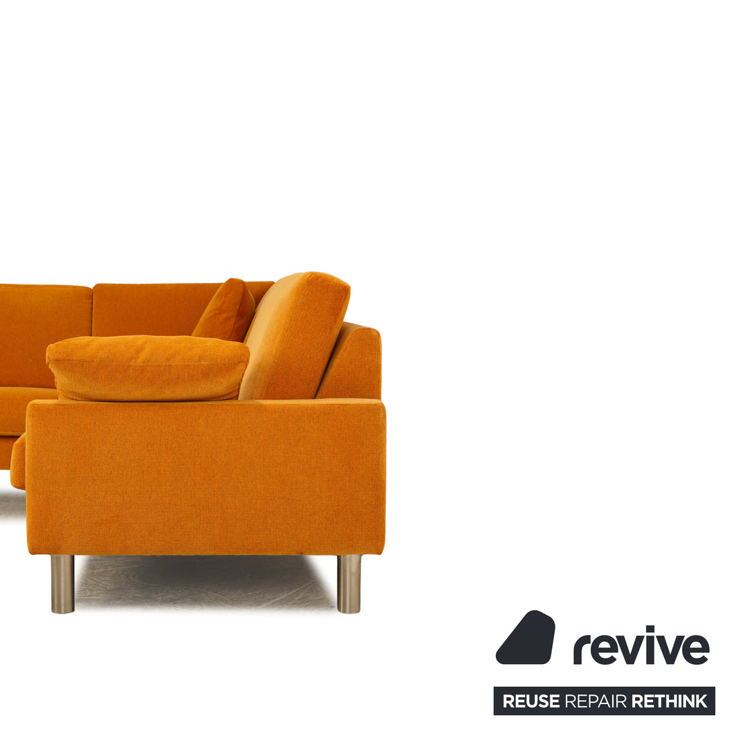 Canapé d'angle en tissu Erpo CL 500, canapé doré jaune