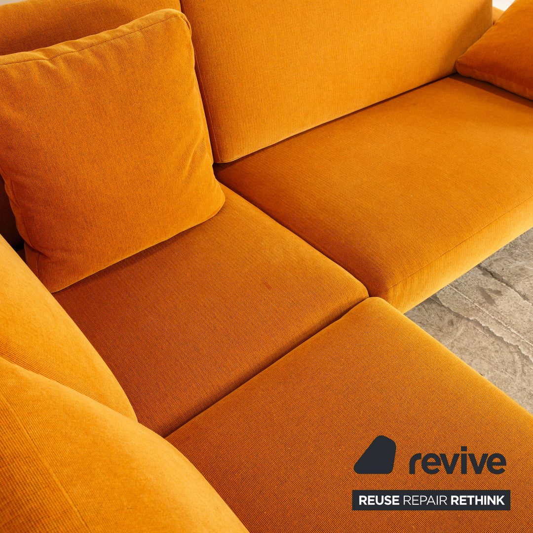 Canapé d'angle en tissu Erpo CL 500, canapé doré jaune