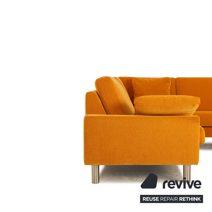 Canapé d'angle en tissu Erpo CL 500, canapé doré jaune