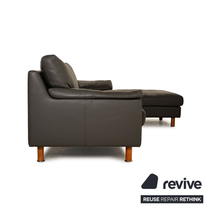 Erpo Classics 650 Canapé d'angle en cuir Gris Canapé