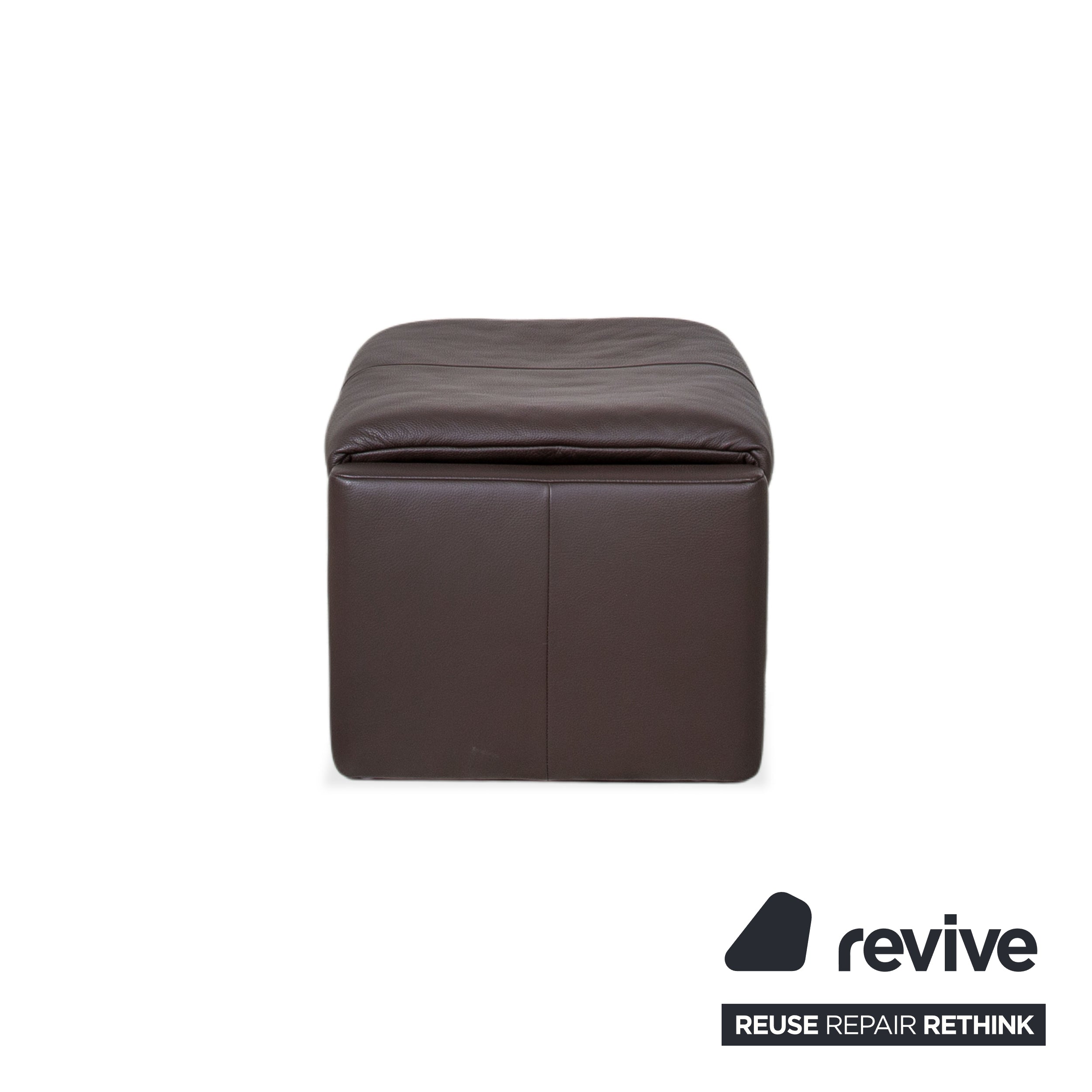 Erpo Milano Leder Hocker Braun Kaffee