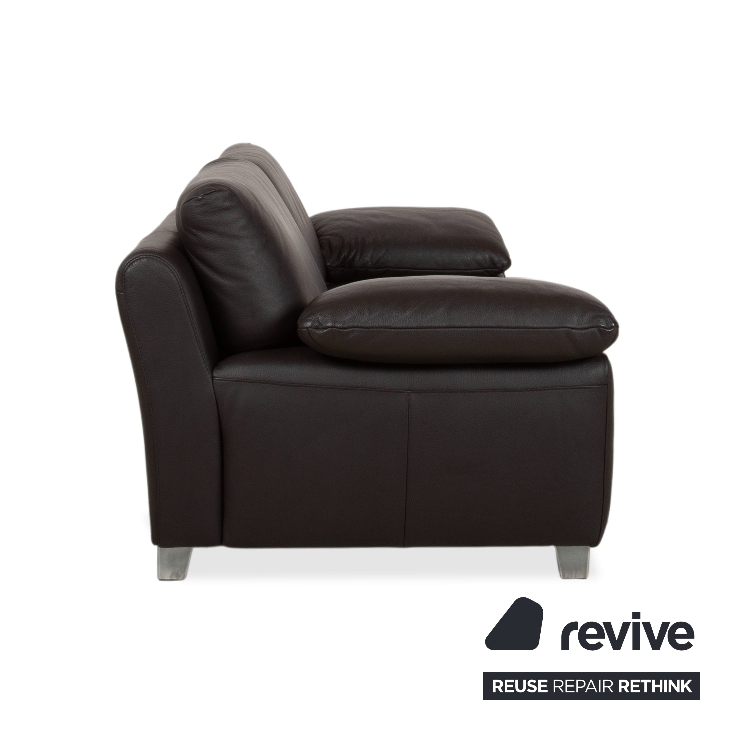 Ewald Schillig Bentley Leder Zweisitzer Braun Sofa Couch