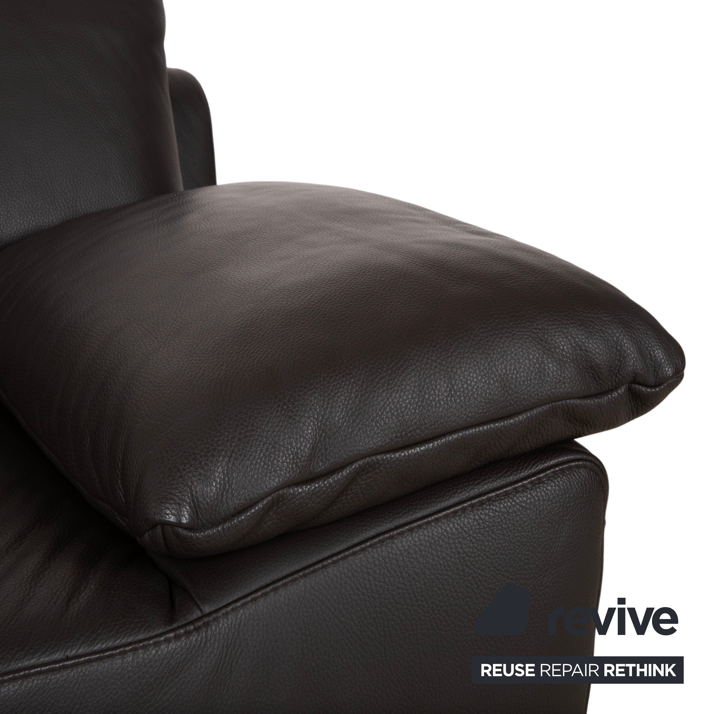 Ewald Schillig Bentley Leder Zweisitzer Braun Sofa Couch