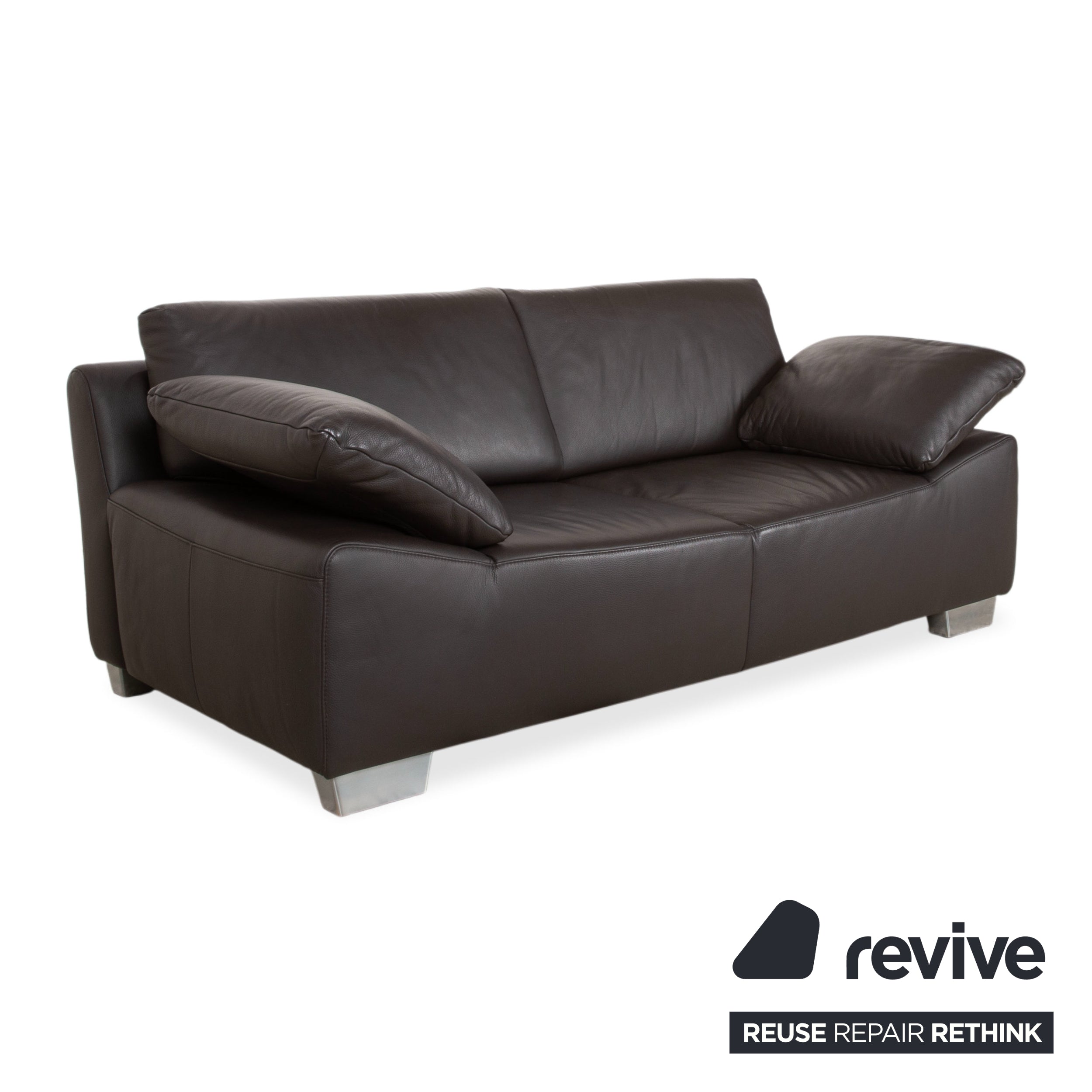 Ewald Schillig Bentley Leder Zweisitzer Braun Sofa Couch