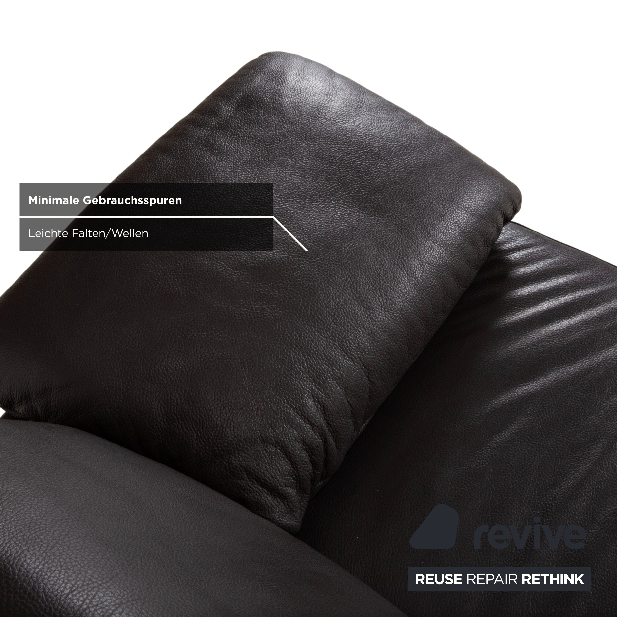 Ewald Schillig Bentley Leder Zweisitzer Braun Sofa Couch